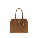 Sac porté épaule Miu Miu en cuir de veau marron Bos Taurus