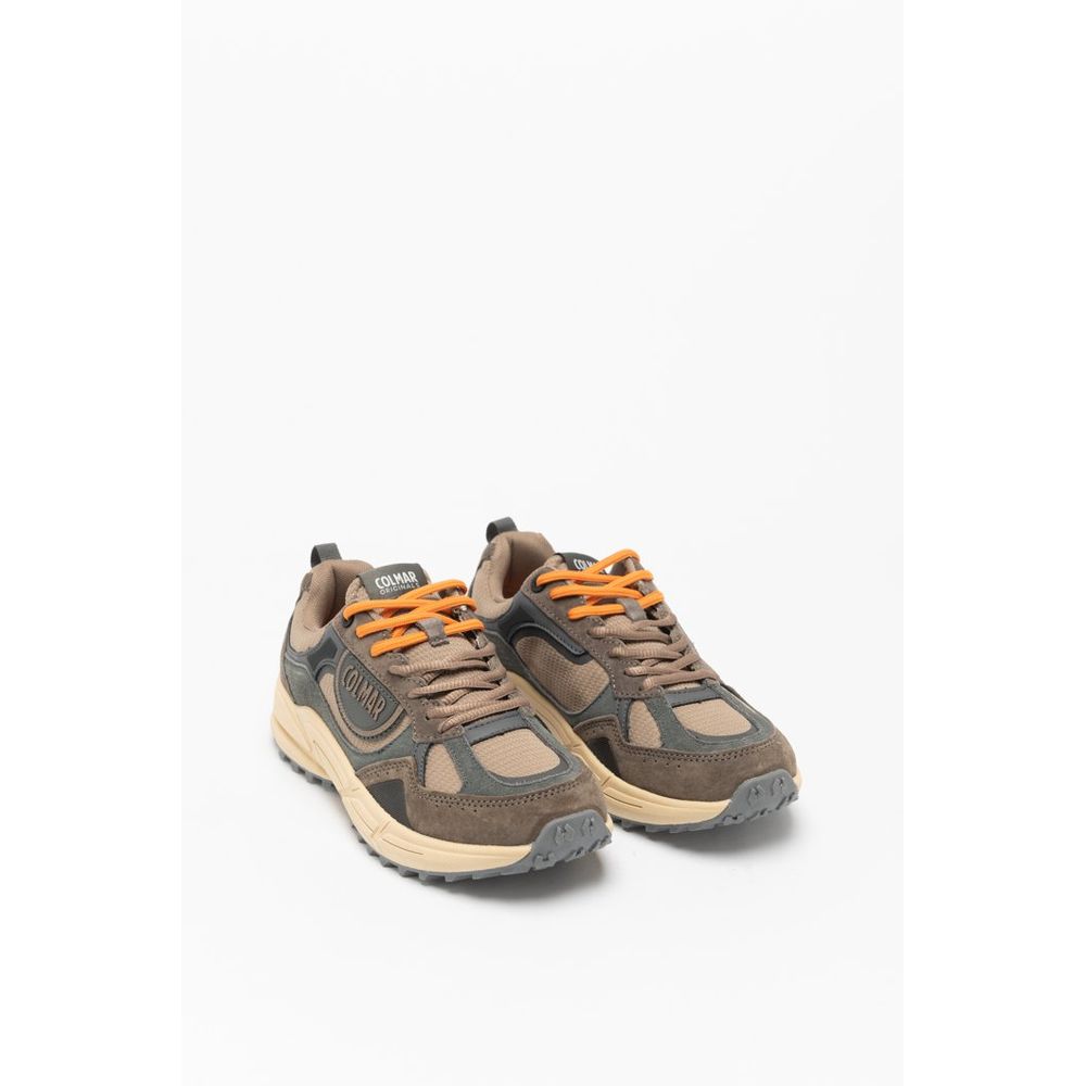 Baskets de sport en polyester marron Colmar