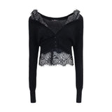 Cardigan noir en cachemire Ermanno Scervino