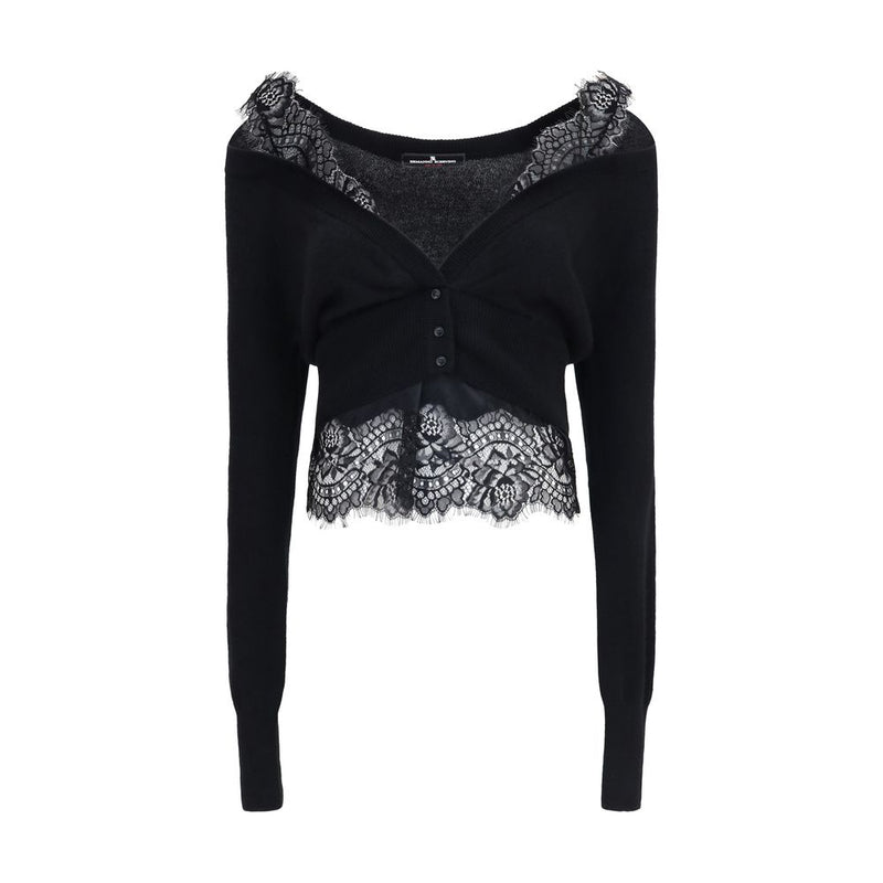 Ermanno Scervino Black Cashmere Cardigan