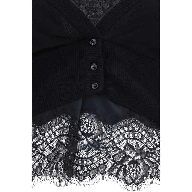 Ermanno Scervino Black Cashmere Cardigan