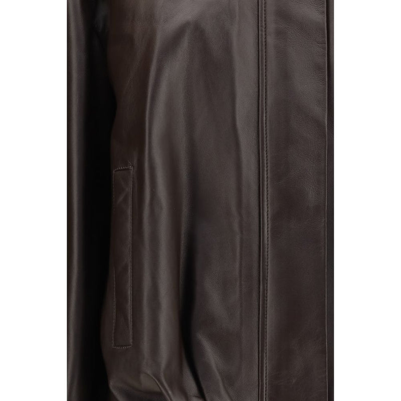 Arma Brown Leather Bomber