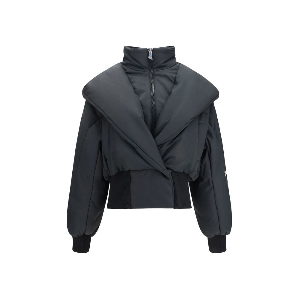 La veste longue en coton noir The Attico