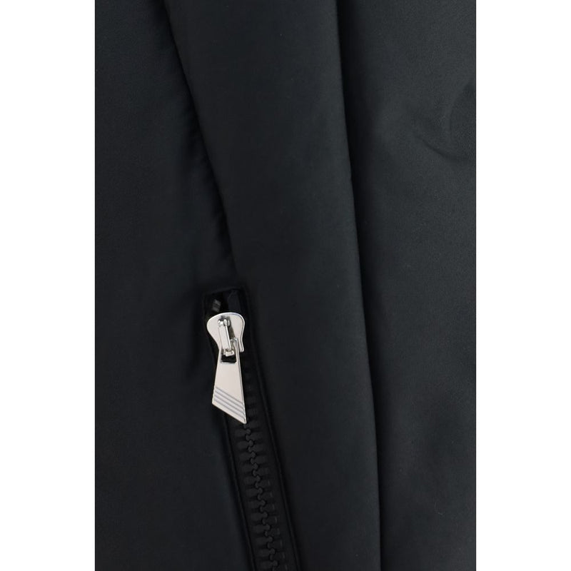 The Attico Black Cotton Full-Length Jacket