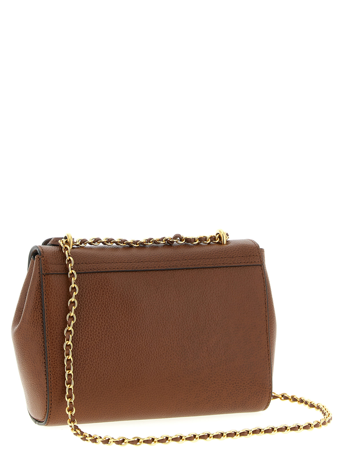Sac bandoulière en cuir bovin marron Mulberry