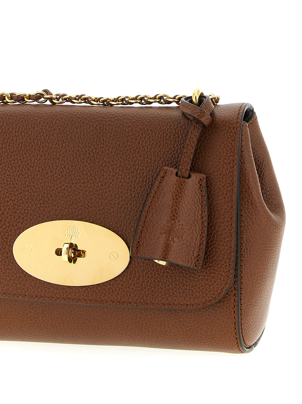 Sac bandoulière en cuir bovin marron Mulberry