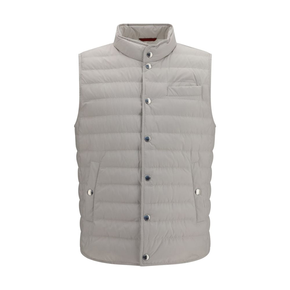 Veste sans manches Brunello Cucinelli en polyester blanc