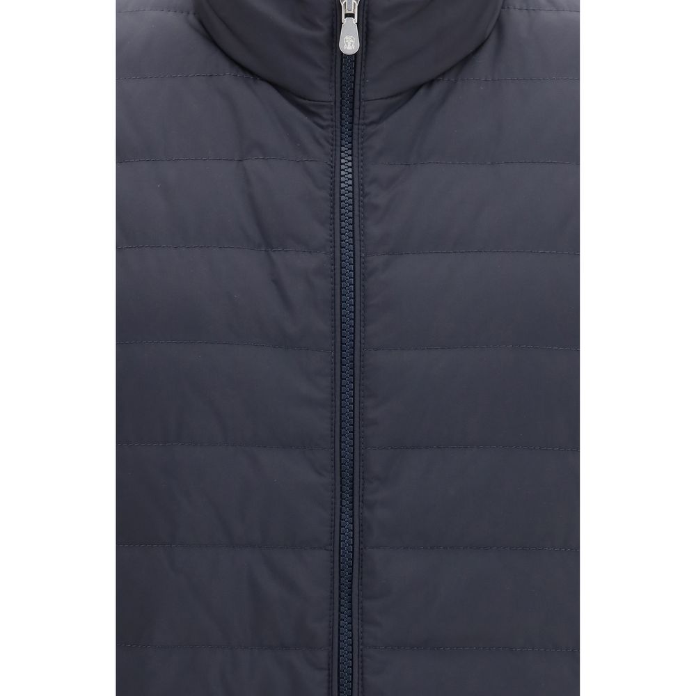 Veste sans manches Brunello Cucinelli en polyester bleu