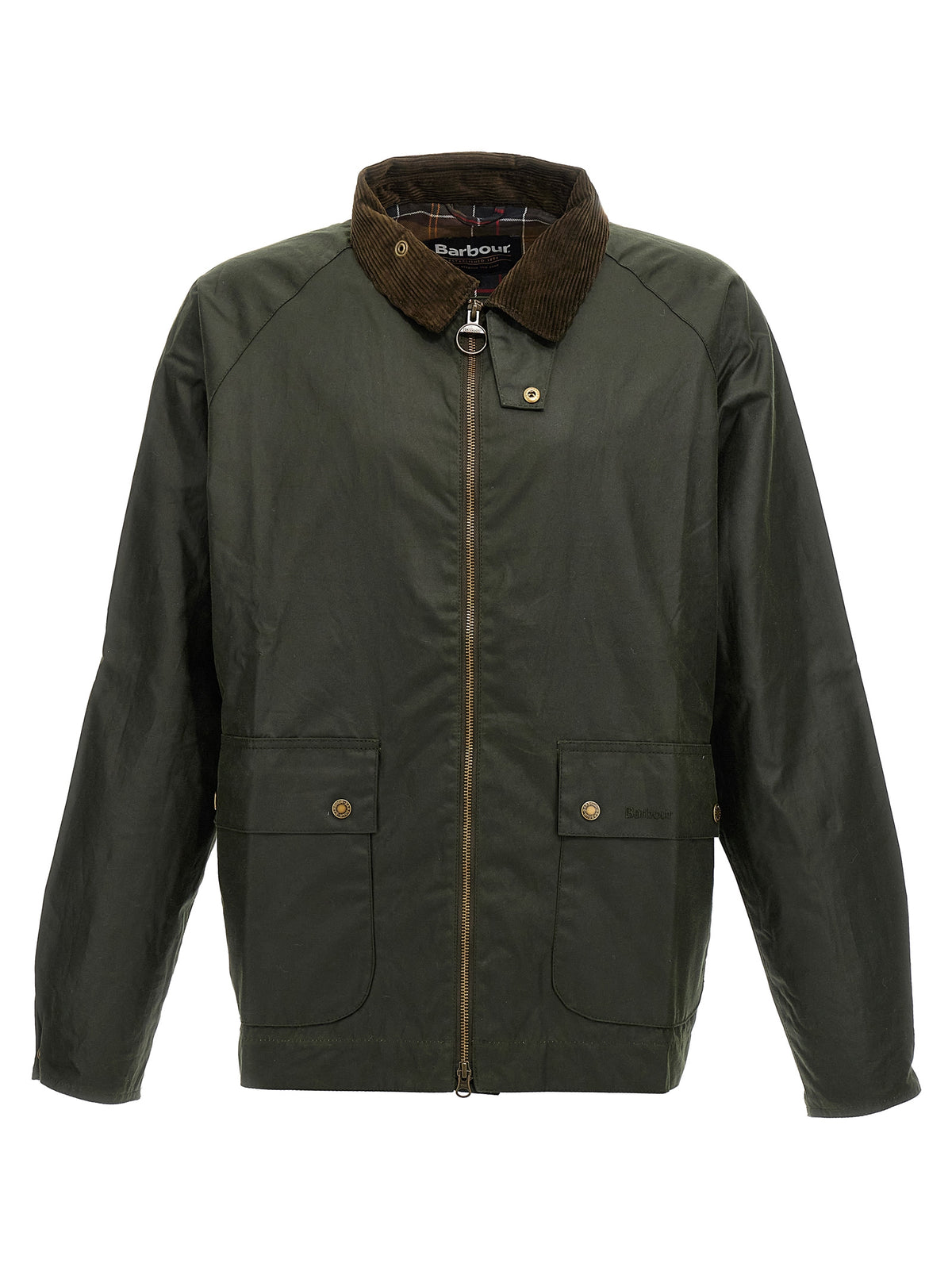 Veste longue en coton bicolore Barbour
