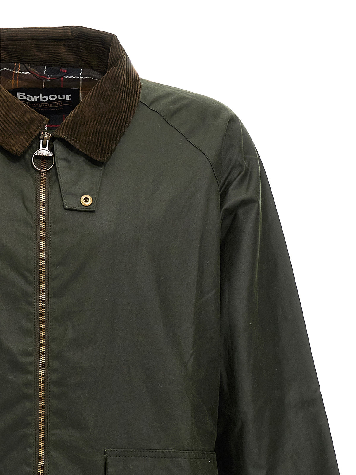Veste longue en coton bicolore Barbour