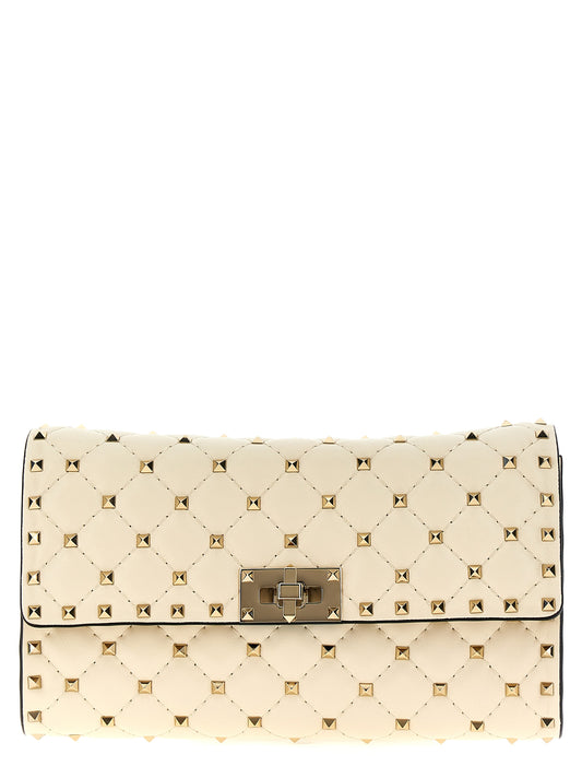 Valentino Garavani White Lamb Leather Shoulder Bag