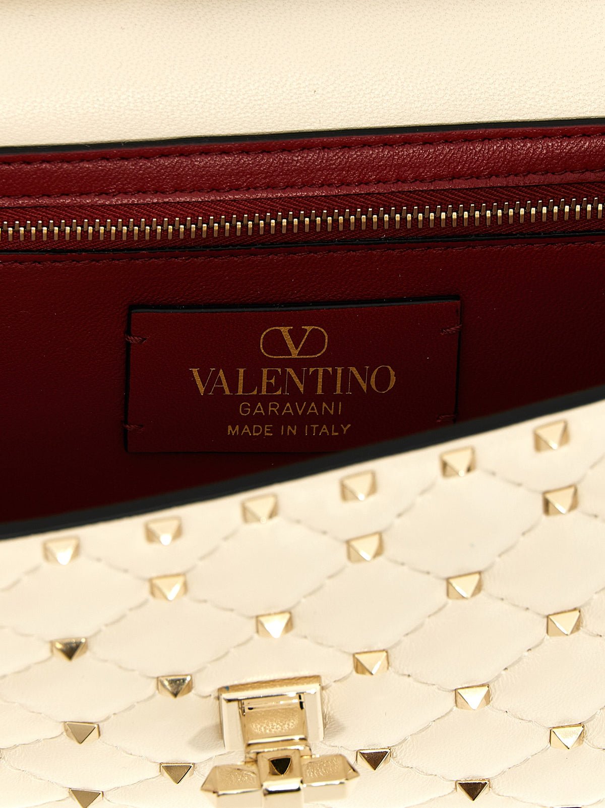 Sac bandoulière Valentino Garavani en cuir d'agneau blanc