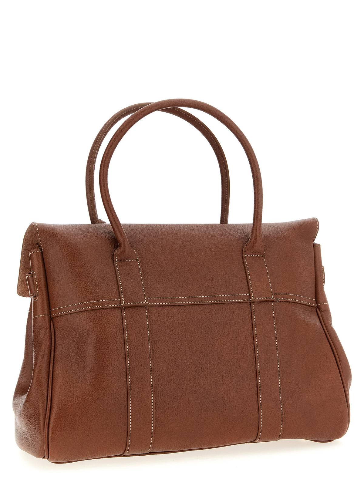 Sac porté épaule en cuir de veau marron Mulberry