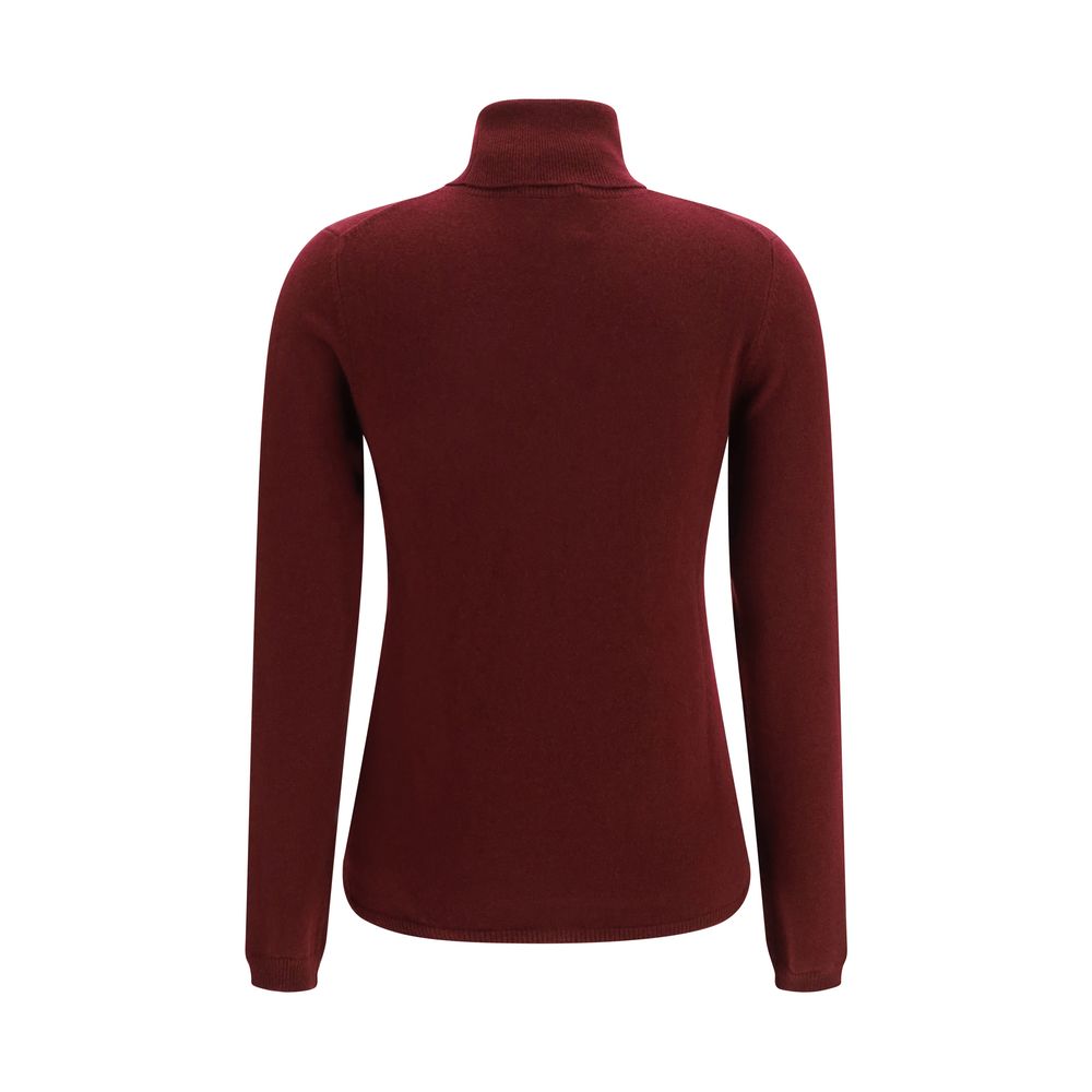 Col roulé en cachemire Allude Bordeaux