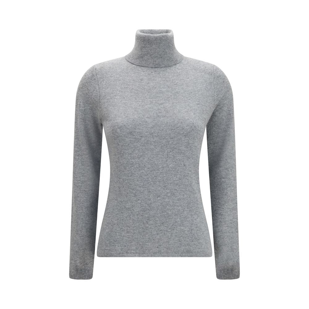 Col roulé en cachemire gris Allude