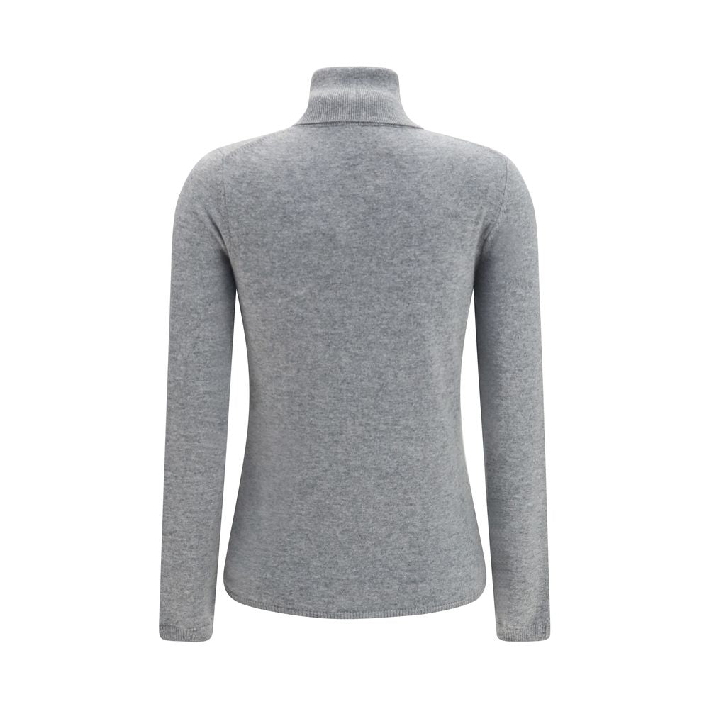 Col roulé en cachemire gris Allude