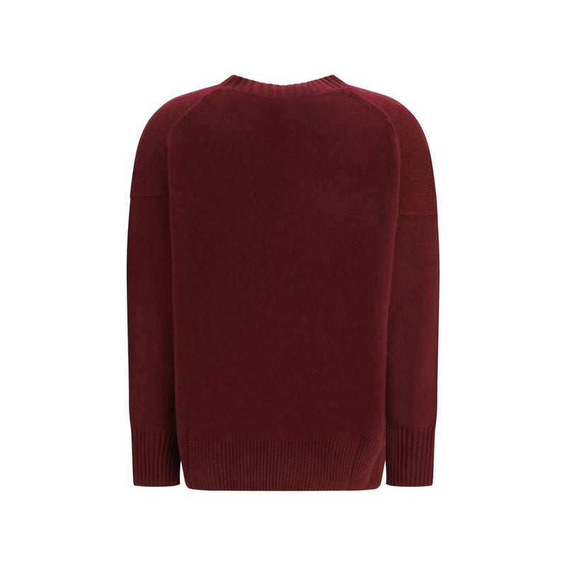 Allude Bordeaux Cashmere Sweatshirt