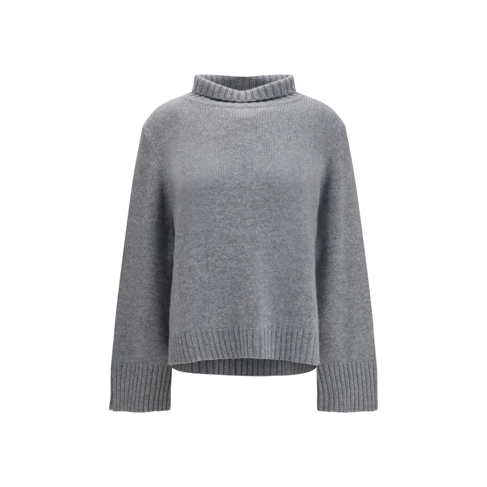Col roulé en cachemire gris Allude