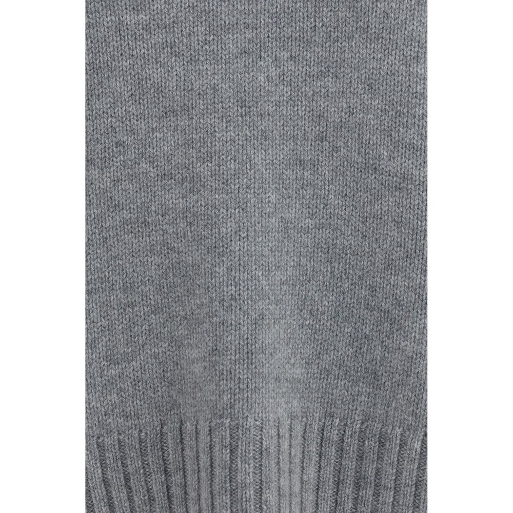 Col roulé en cachemire gris Allude