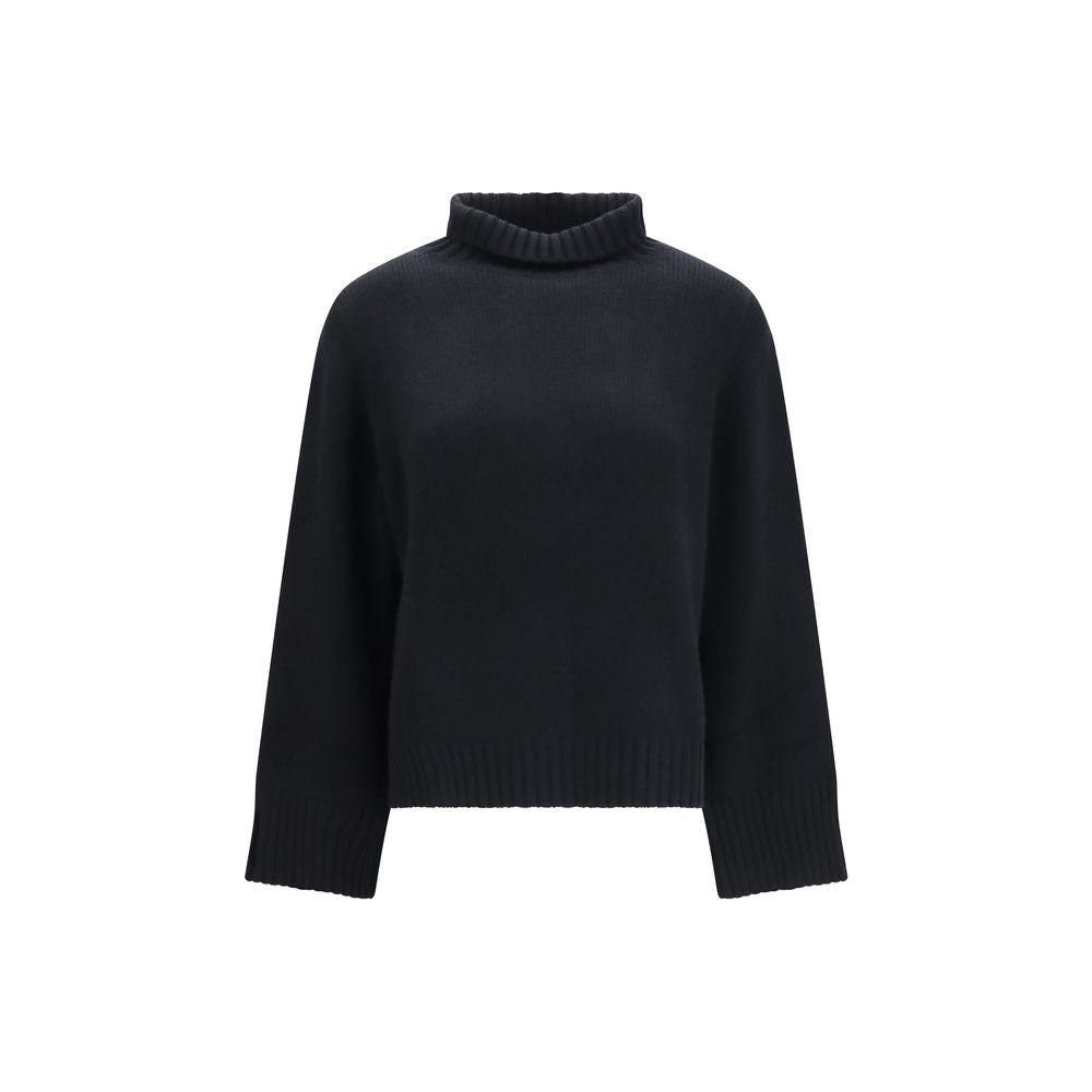 Col roulé en cachemire noir Allude