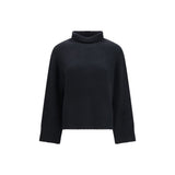 Col roulé en cachemire noir Allude