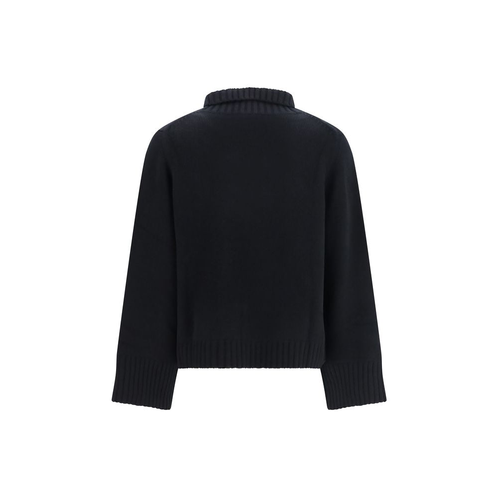 Col roulé en cachemire noir Allude