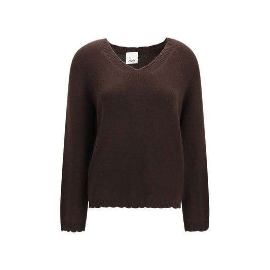 Allude Brown Cashmere Sweater