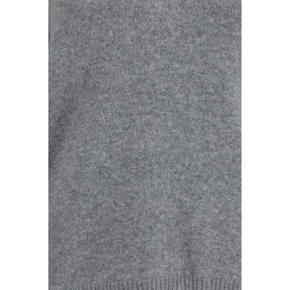 Pull en cachemire gris alludé