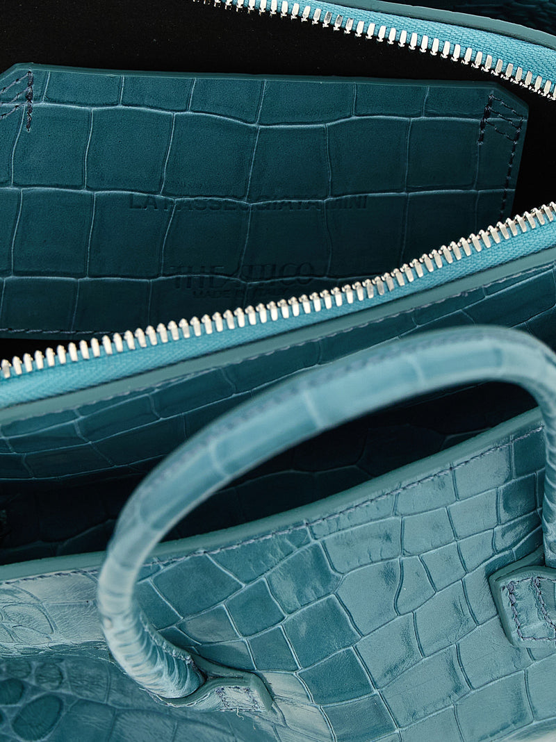 The Attico Blue Bovine Leather Handbag