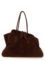 Sac porté épaule The Attico en cuir de vachette marron