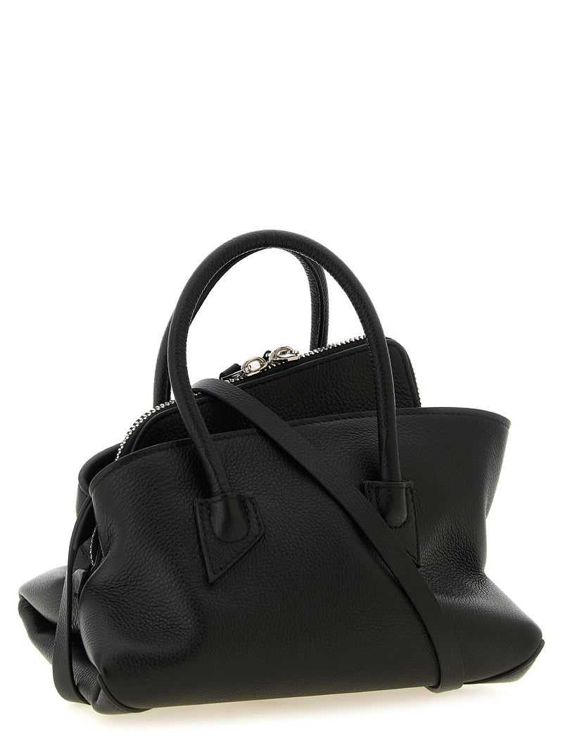 The Attico Black Bovine Leather Handbag