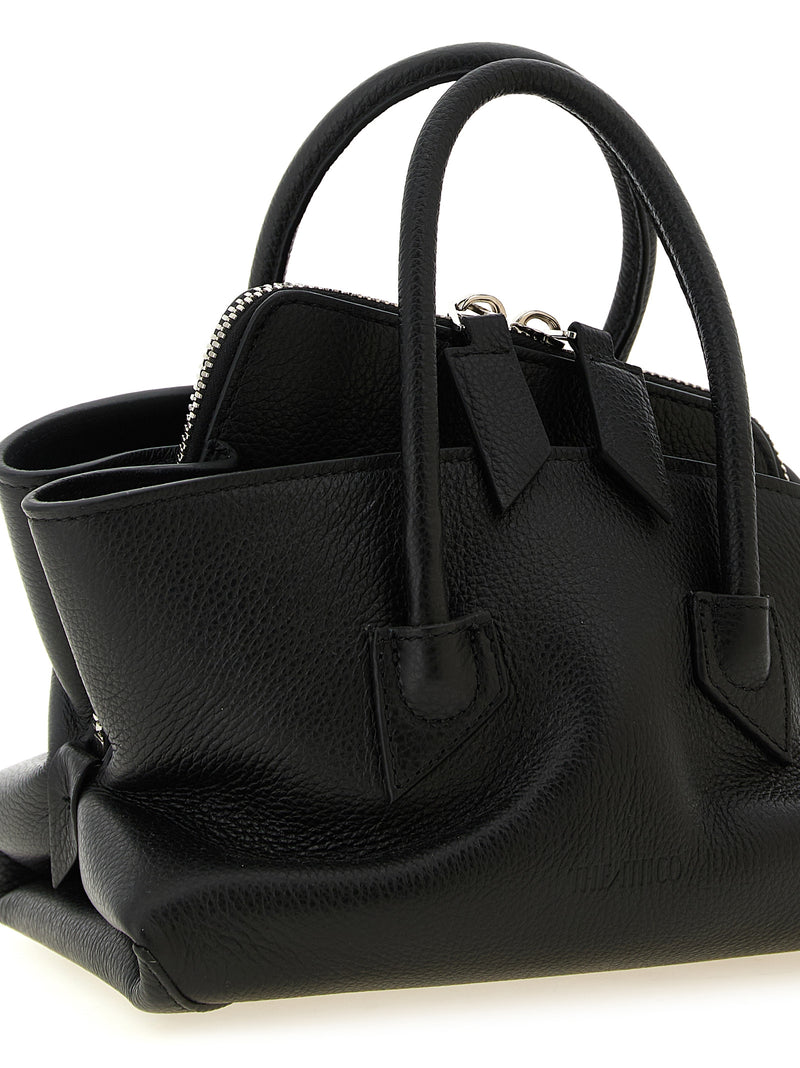 The Attico Black Bovine Leather Handbag