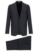 Pal Zileri Gray Polyester Two-Piece Suit