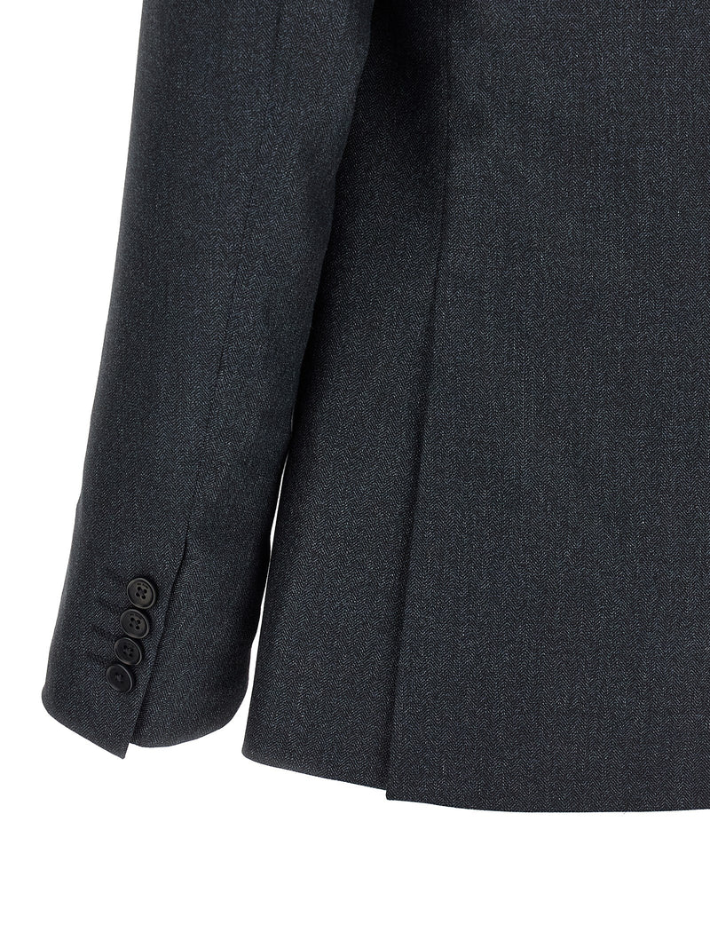 Pal Zileri Gray Polyester Two-Piece Suit