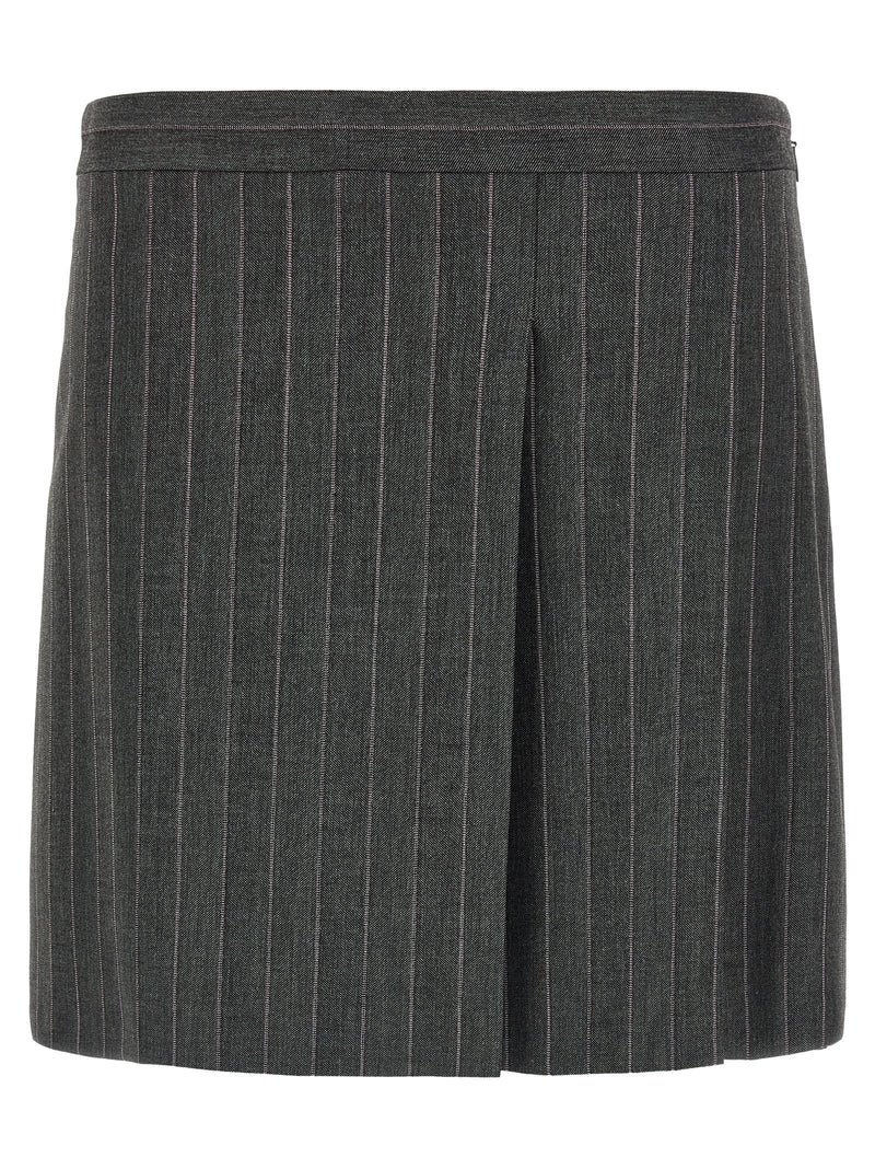 PINKO Gray Polyester Long Skirt