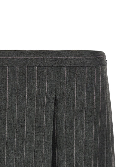 PINKO Gray Polyester Long Skirt