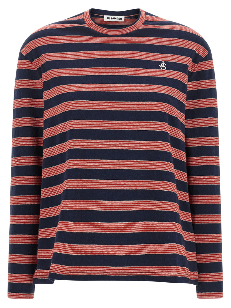 Jil Sander Multicolor Cotton Long Sleeve T-Shirt