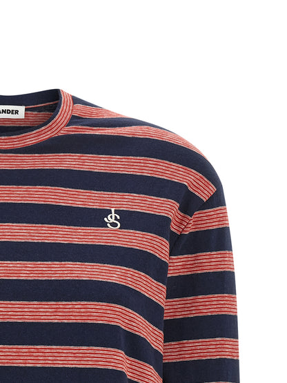 Jil Sander Multicolor Cotton Long Sleeve T-Shirt