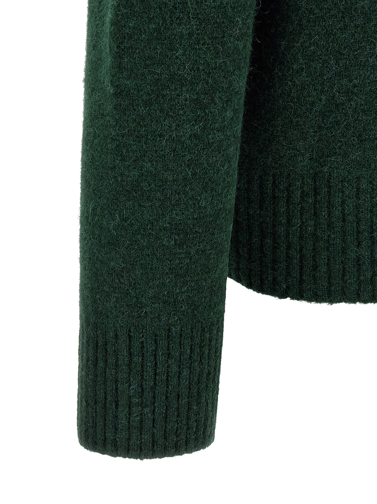 Cardigan Ami Paris bicolore en cuir d'alpaga
