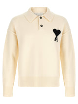 Polo Ami Paris en laine bicolore