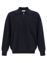 Roberto Collina Blue Merino Wool Polo Shirt