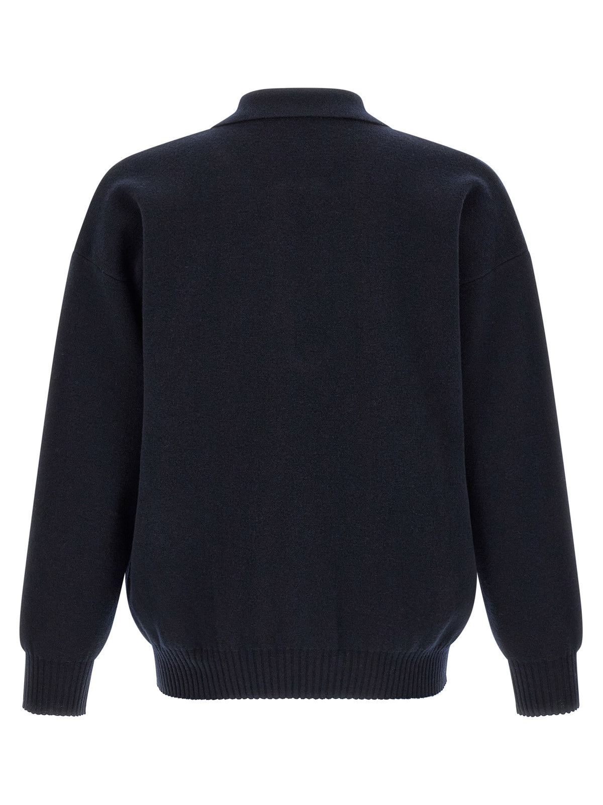 Roberto Collina Blue Merino Wool Polo Shirt