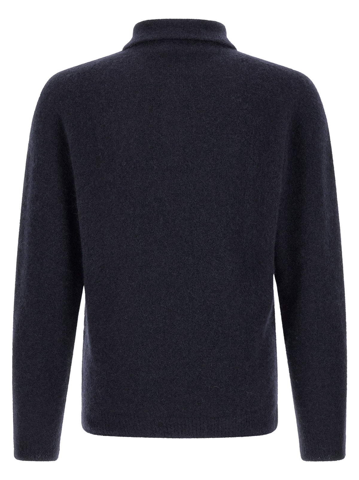 Polo Roberto Collina bleu en cachemire