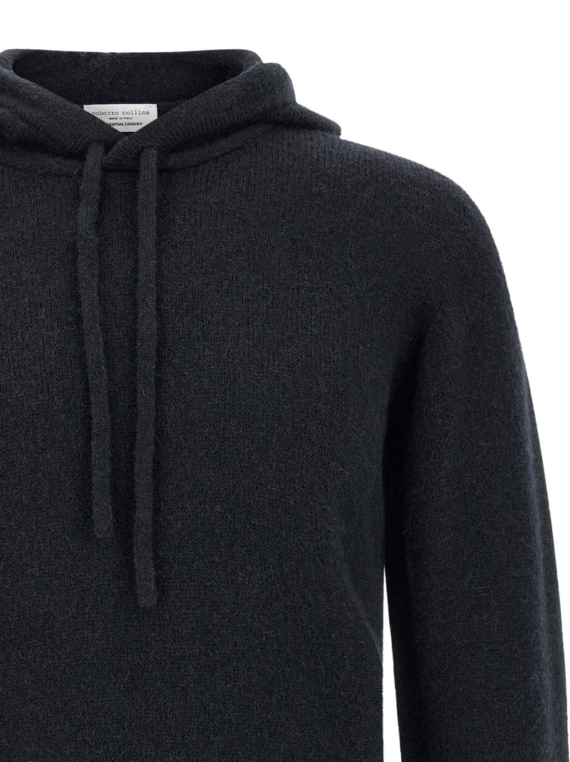 Roberto Collina Blue Wool Cardigan