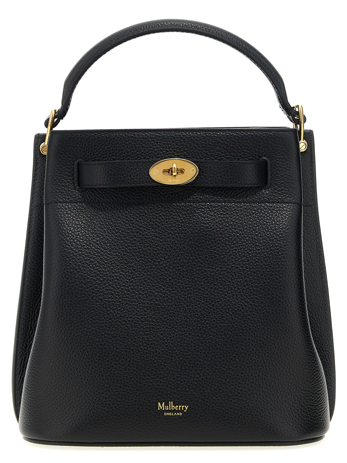 Sac bandoulière Mulberry en cuir de veau noir
