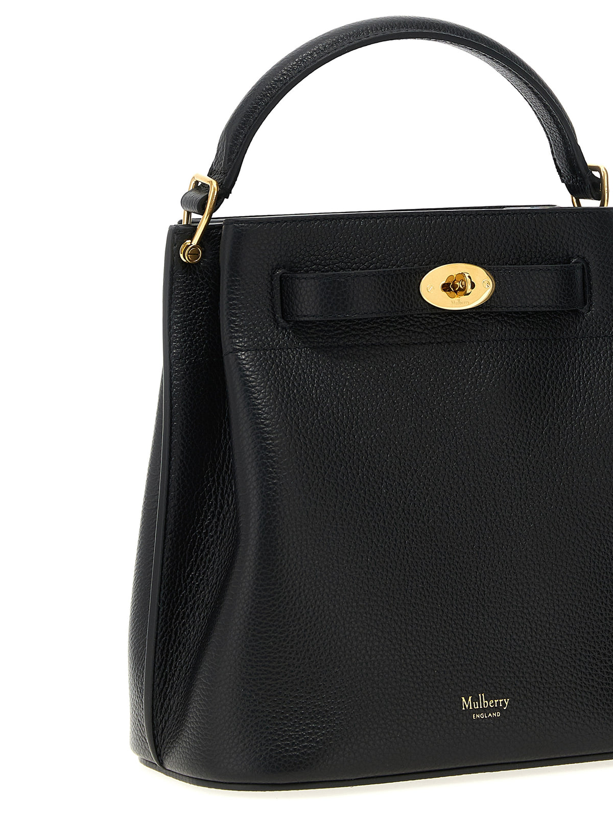 Sac bandoulière Mulberry en cuir de veau noir