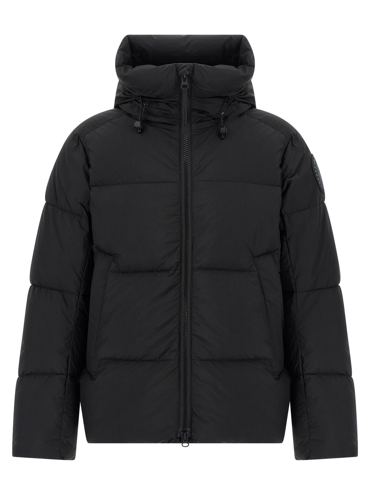 Veste longue Canada Goose noire en polyamide