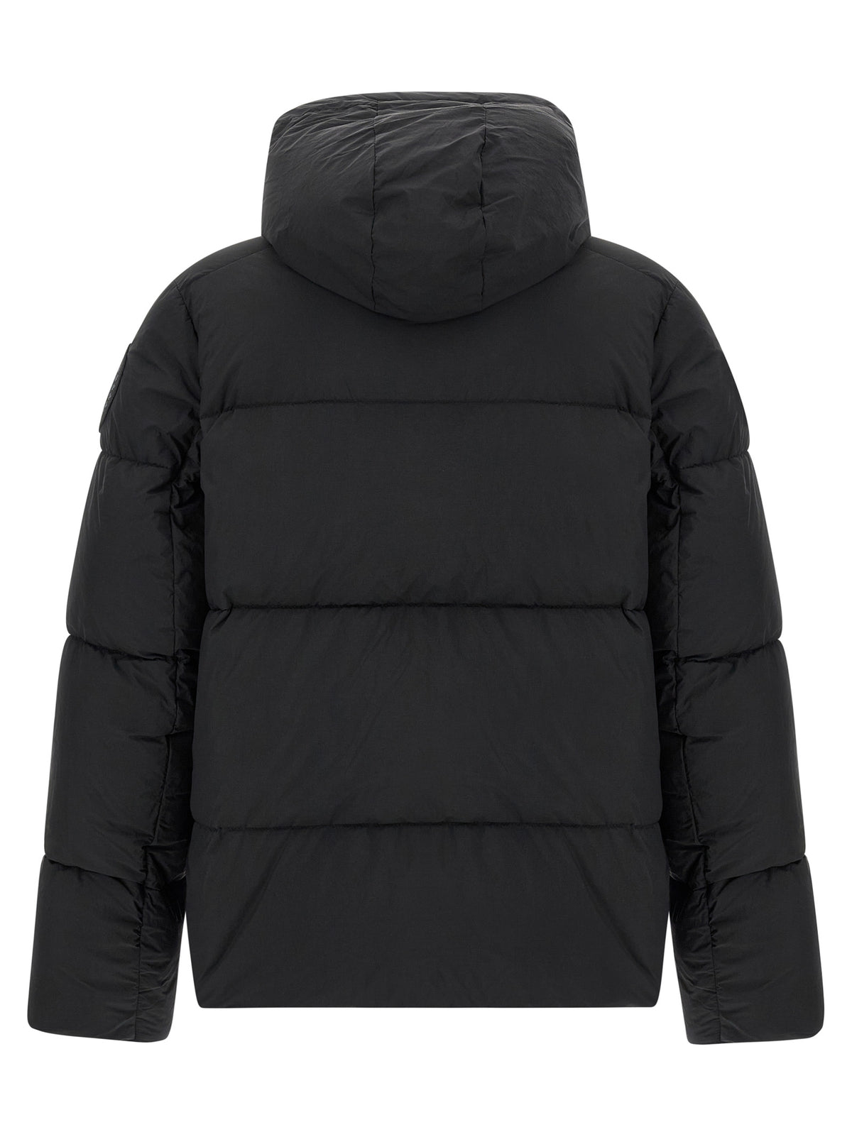 Veste longue Canada Goose noire en polyamide