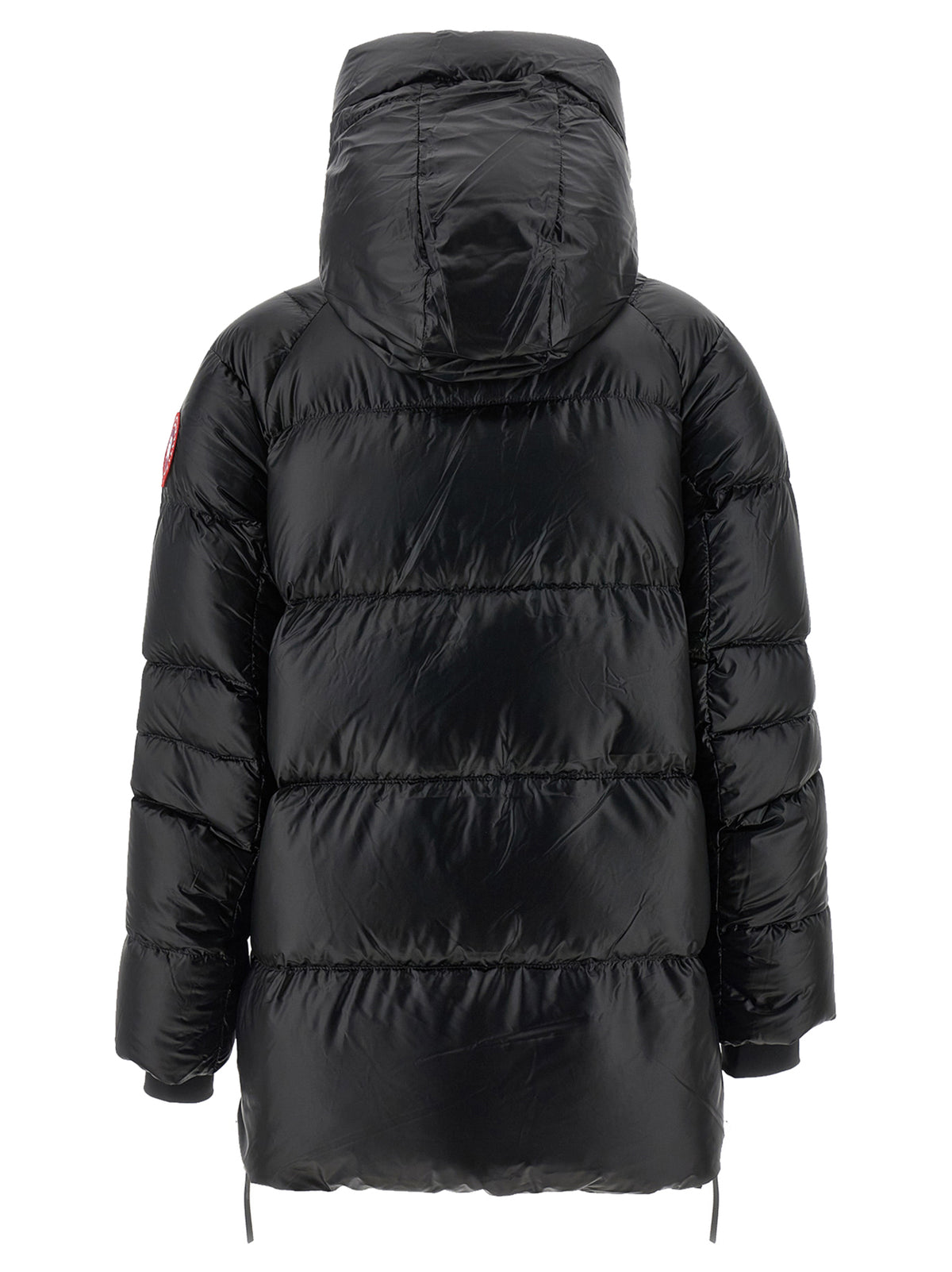 Veste longue Canada Goose noire en polyamide