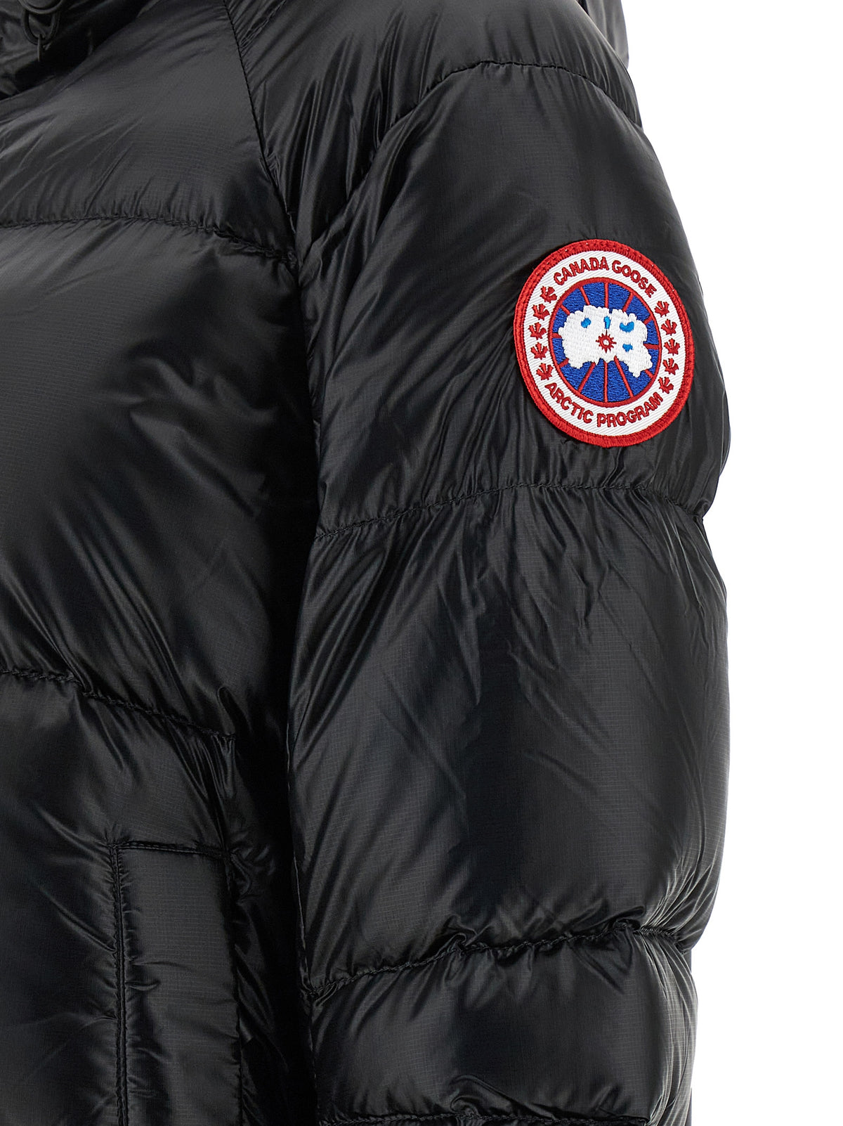 Veste longue Canada Goose noire en polyamide